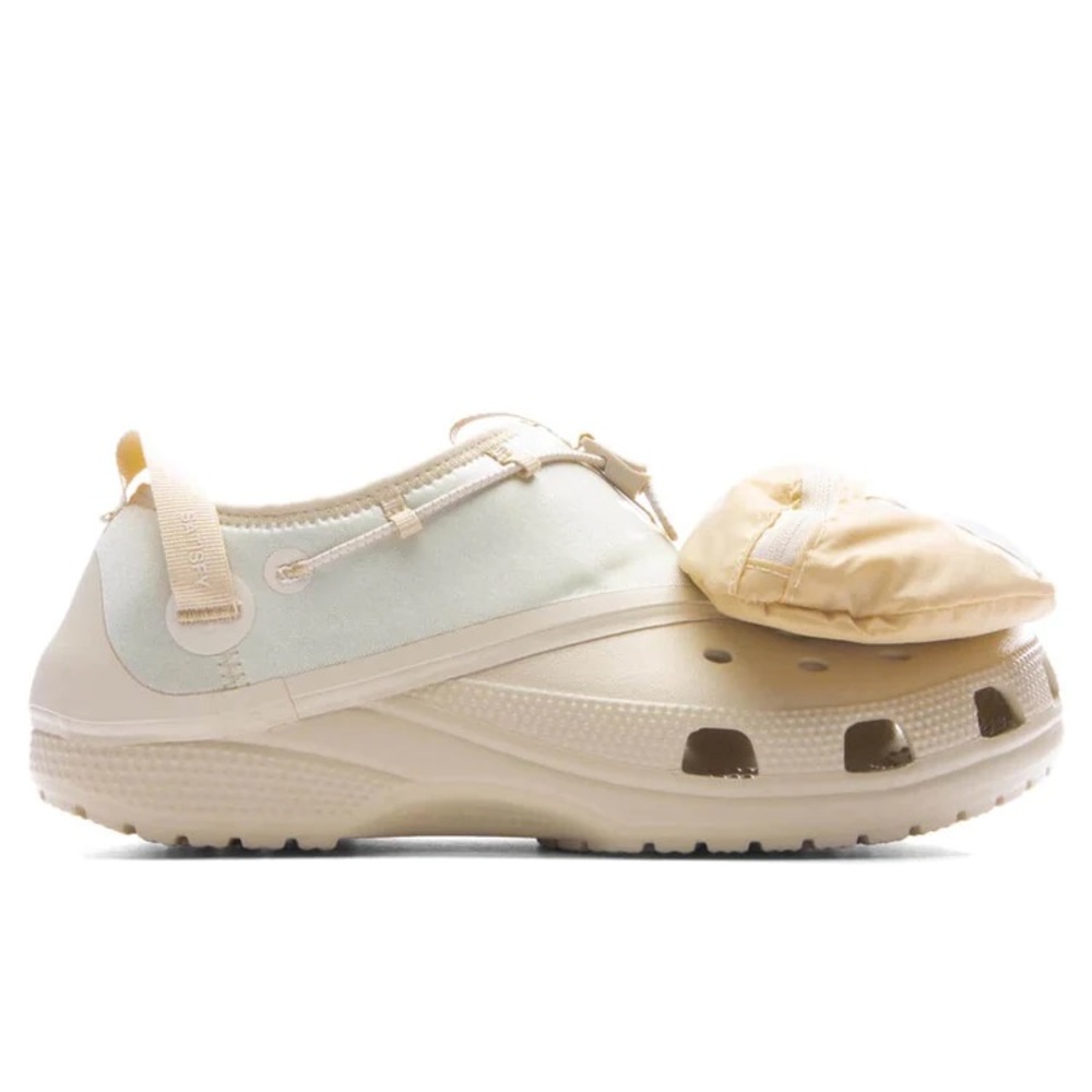 CROCS X SATISFY CLASSIC CLOG - BONE - Sz 6 unisex (w 8) - limited edition